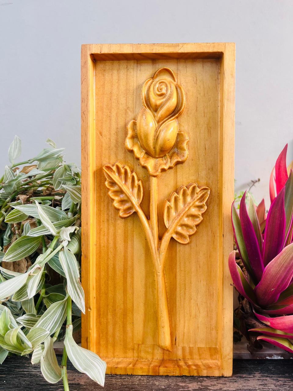 Wooden Rose Wall Art